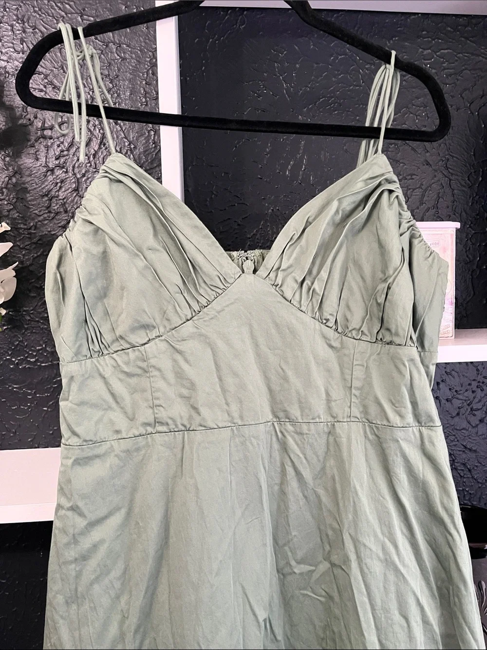 Light Sage Green Spaghetti Strap Maxi Dress - Casual Women's Dress